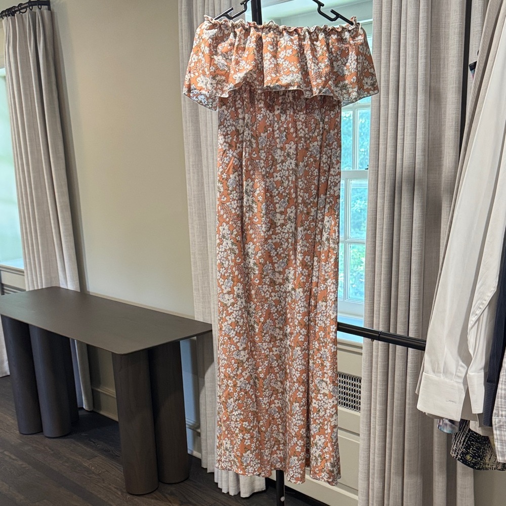 Floral Off-Shoulder Maxi Dress